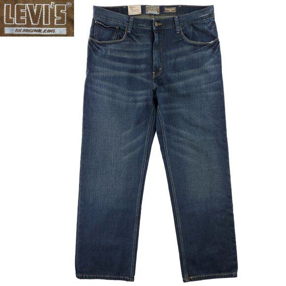 Levi's 559 Jeans Relaxed Straight Dark Denim Men's "38x32" Real 38x31 NWT - Picture 1 of 10